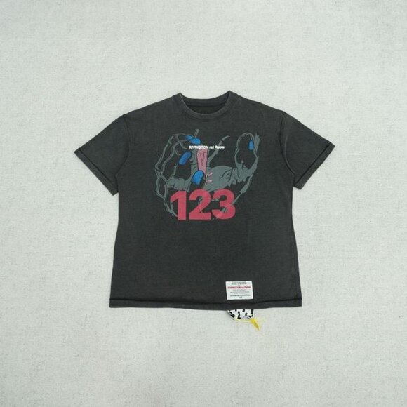 RIVINGTON ROI REBIS Miami God S Hand Printed Black Short Sleeve - Picture 2 of 6